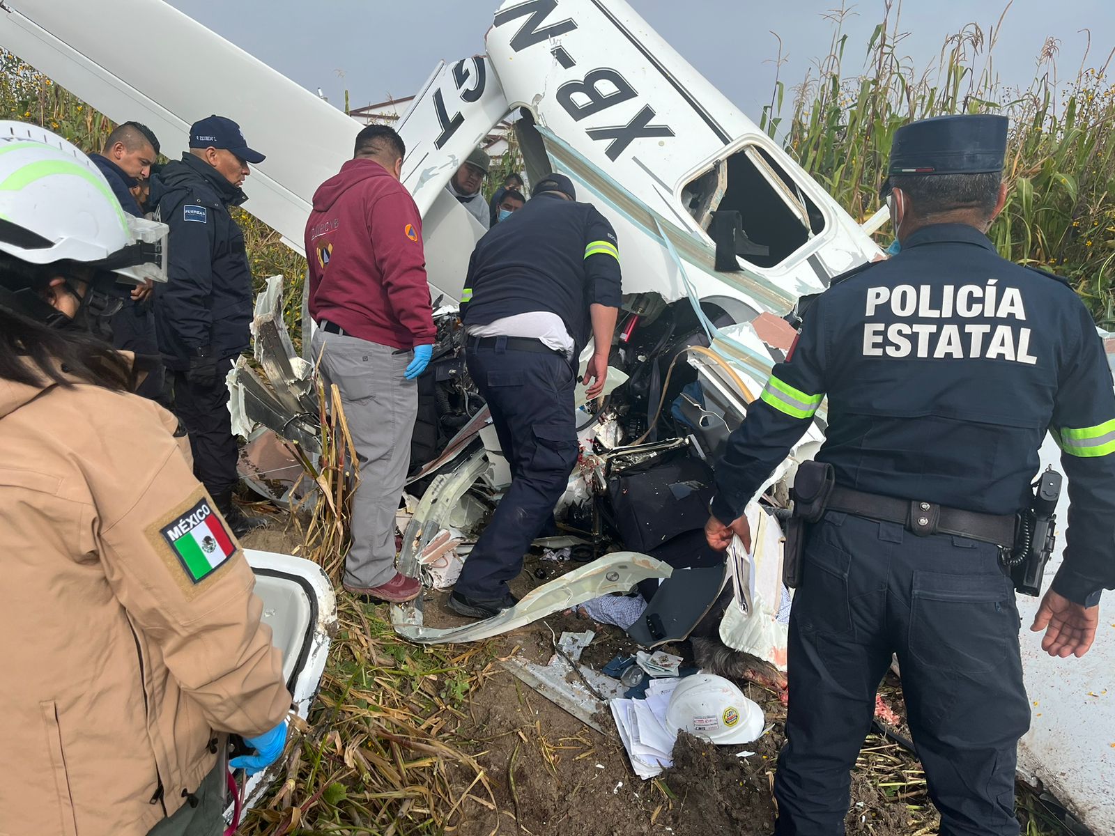 Se desploma avioneta que despegó de Aguascalientes; mueren tres personas