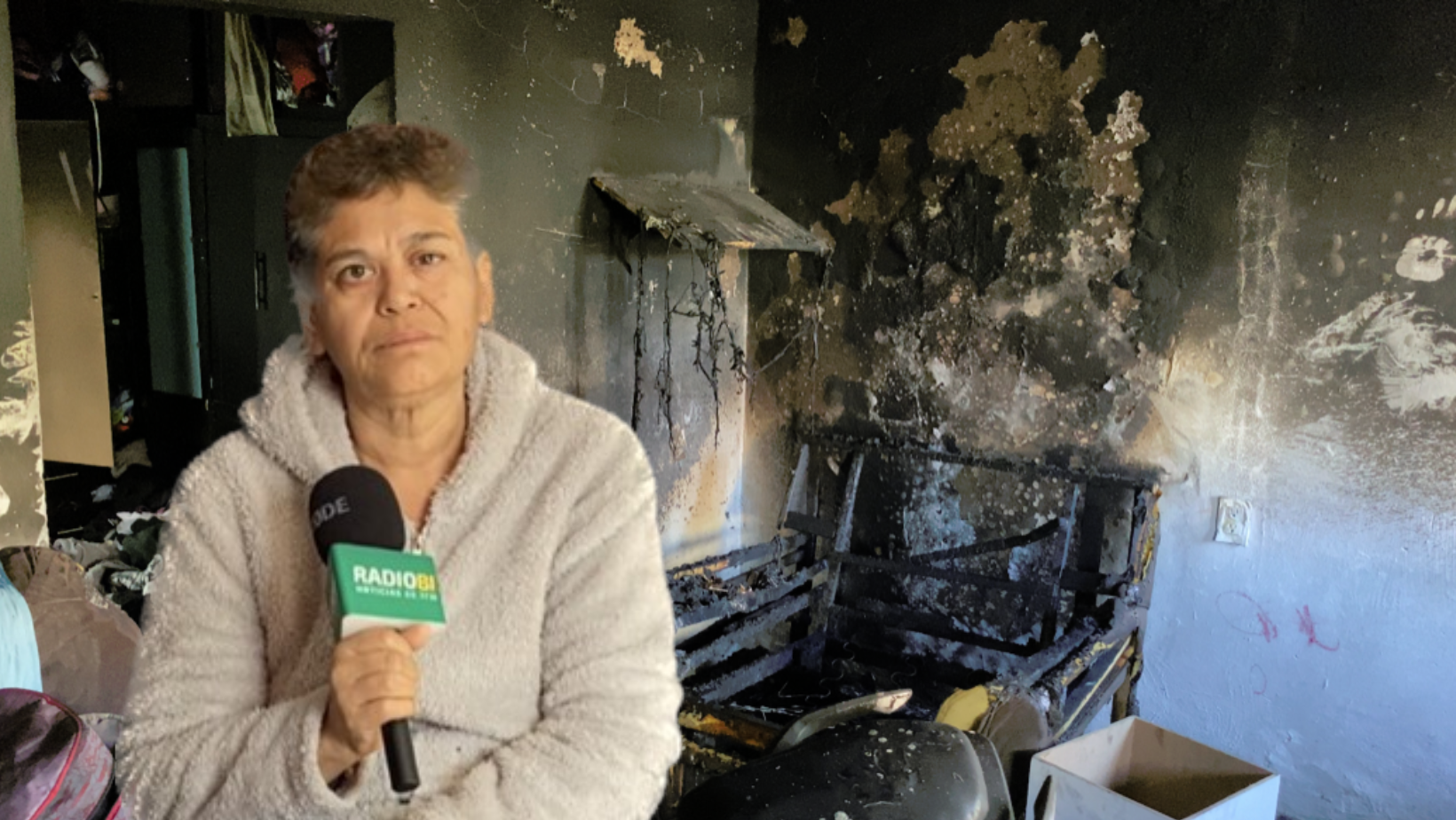 Elvira, víctima del incendio