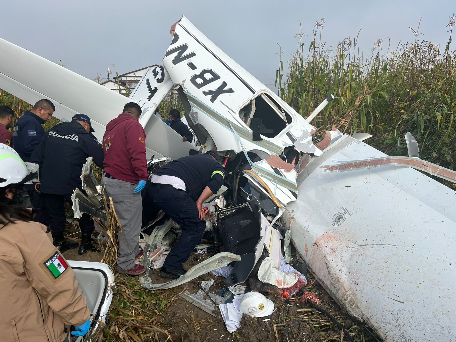 Se desploma avioneta que despegó de Aguascalientes; mueren tres personas