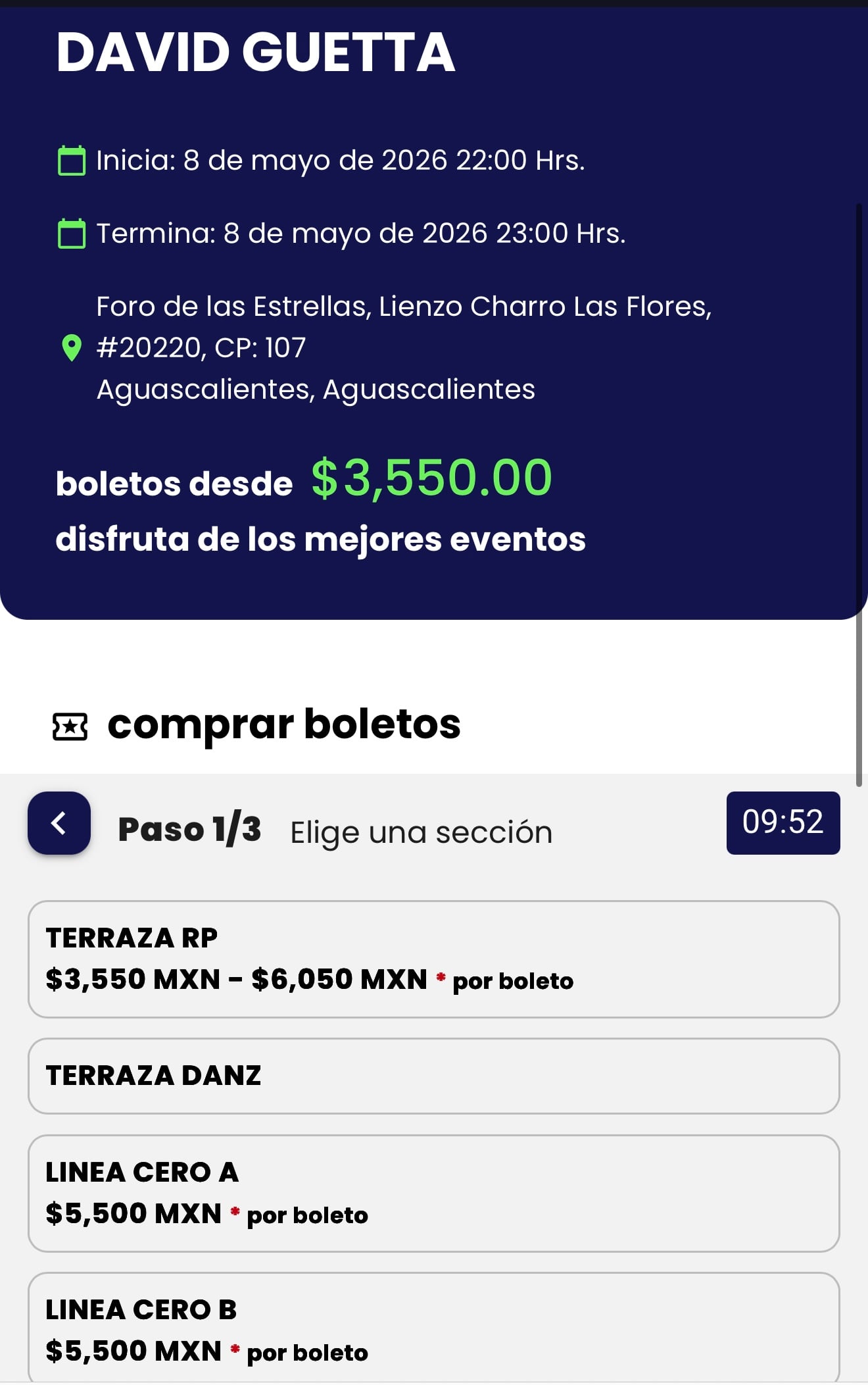 Artistas en el Foro de las Estrellas