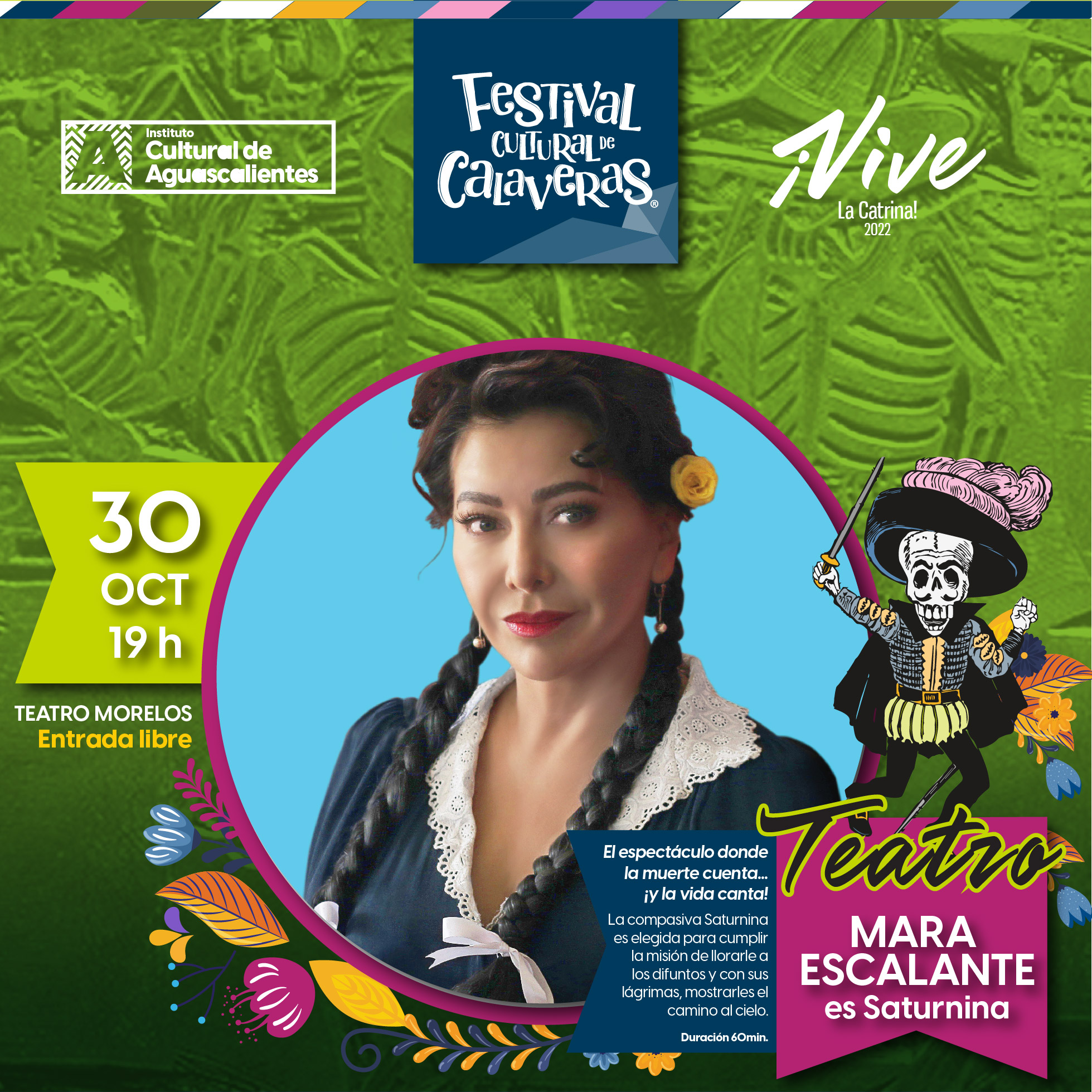 Mara Escalante visitará Aguascalientes durante el Festival Cultural de  Calaveras 2022! | BI Noticias