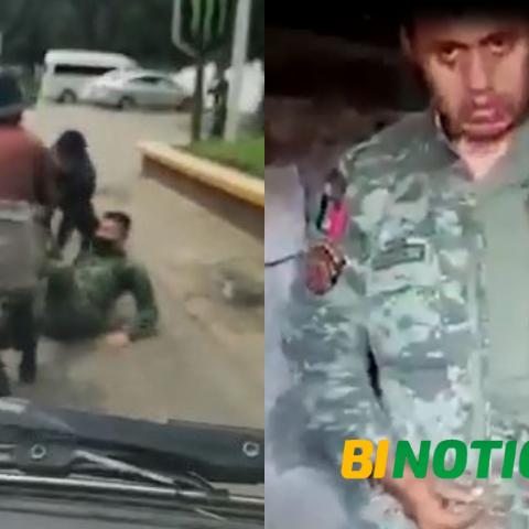 Pobladores golpean y secuestran a militares en San Cristóbal de las Casas