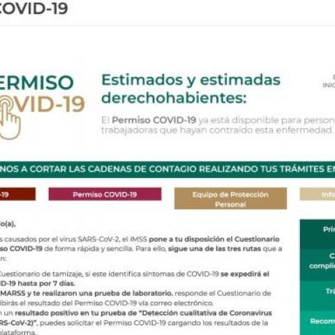 Permiso covid IMSS