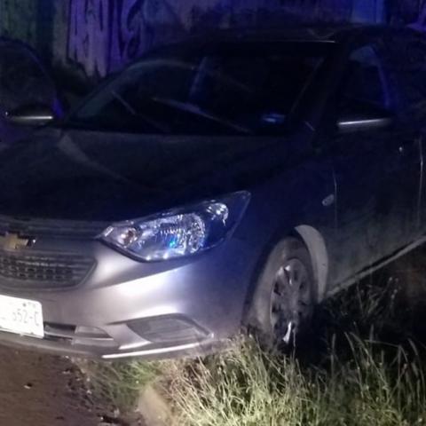 Fuerte choque por alcance frente a Residencial Las Plazas