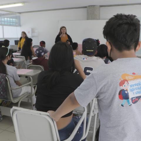 Estudiantes de la Casa del Adolescente