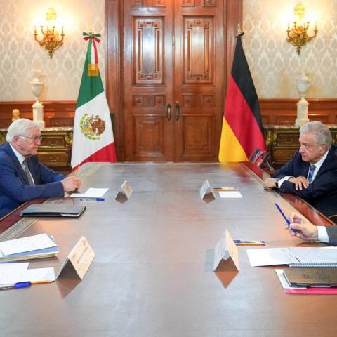 AMLO y Frank-Walter Steinmeier