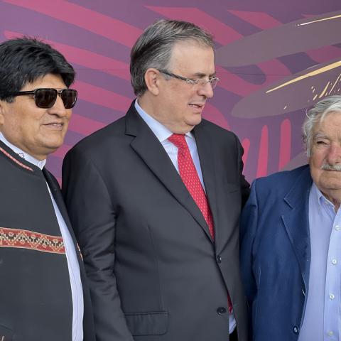 Morales, Ebrard y Mujica 