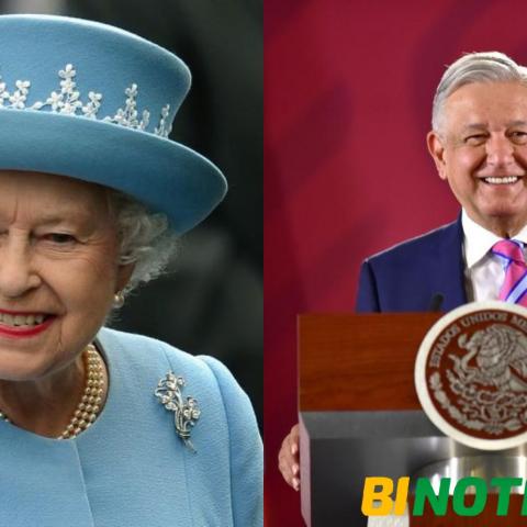 AMLO, reina Isabel II