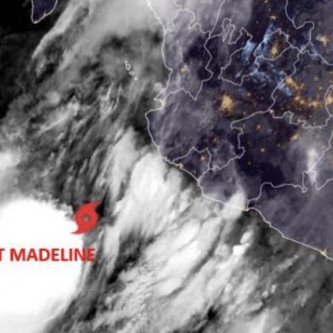 Tormenta tropical Madeline ocasionará lluvias en la mayor parte del país