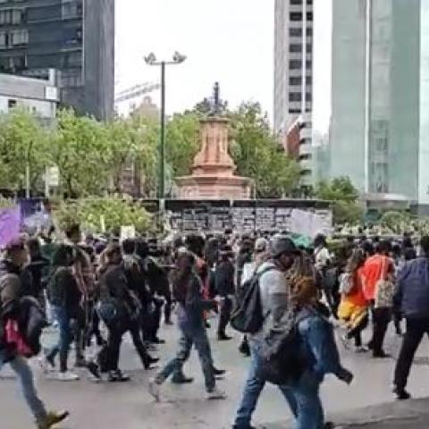 Marcha por el aborto efectuada en CDMX 