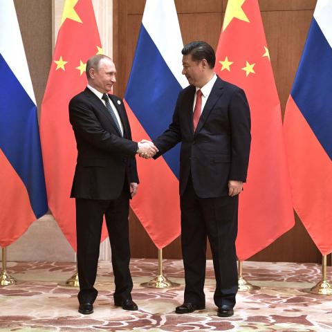 Vladimir Putin y Xi Jinping 