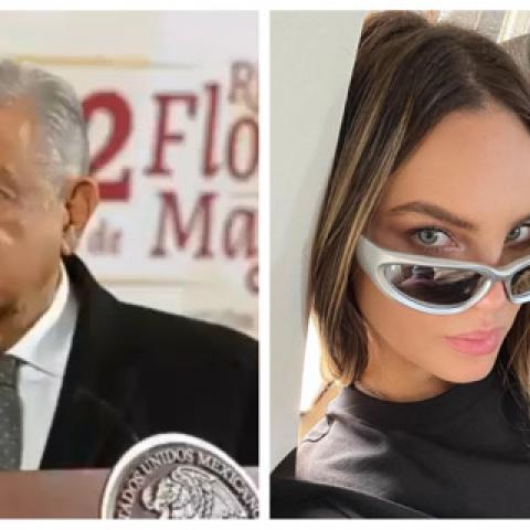 AMLO dijo en la mañanera que Nodal podría estar en el Zócalo si Belinda lo aprueba 