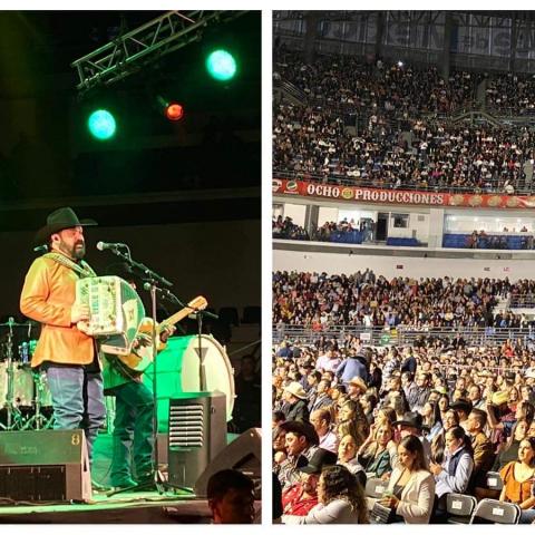 Intocable se presentó por primera vez en la Arena San Marcos de Aguascalientes 