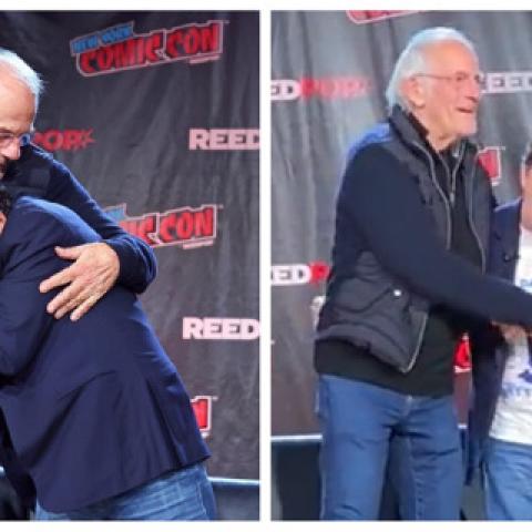 Christopher Lloyd y Michael J. Fox tuvieron un emotivo reencuentro 