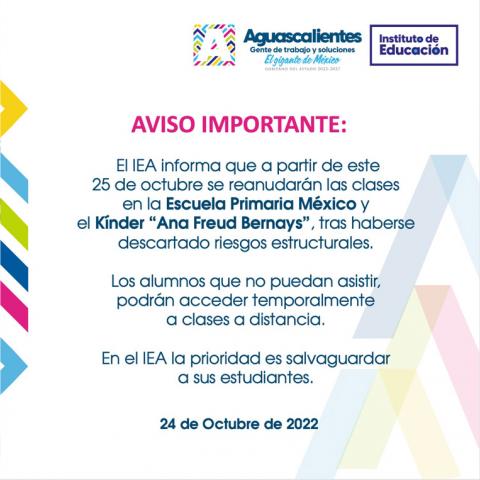 Aviso IEA