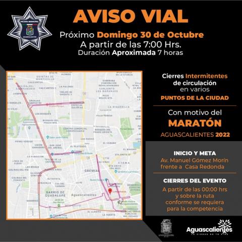 Aviso vial 