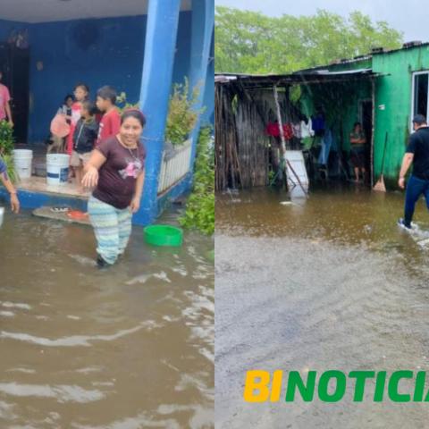 Se vuelve a inundar Dos Bocas, en las inmediaciones de la refinería