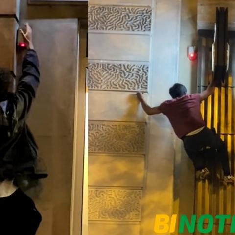 Con parkour, activistas combaten el derroche de energía en París