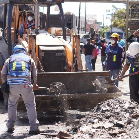 Trabajos en la Colonia México