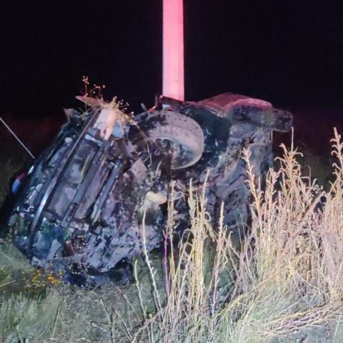 No respetó un señalamiento de alto y se atravesó al paso preferencial de una camioneta en el Municipio de Cosío