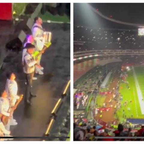 Grupo Firme fue abucheado en el estadio Azteca 