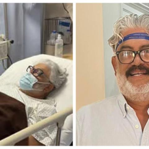 Casimiro Zamudio se encuentra hospitalizado 