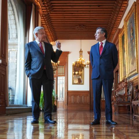 AMLO y Gustavo Petro