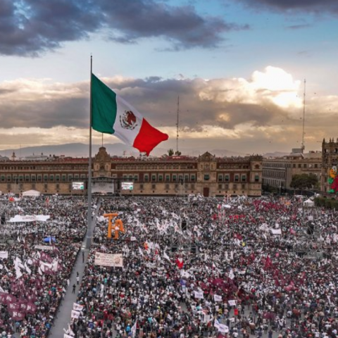 Hasta dos mil aguascalentenses marcharán junto al presidente López Obrador