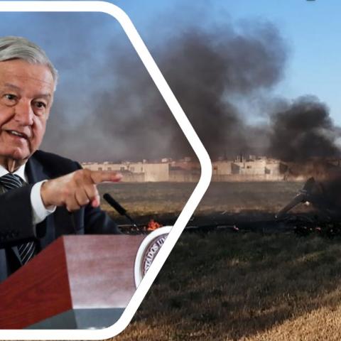 AMLO pide no adelantar juicios sobre caída de helicóptero en Aguascalientes