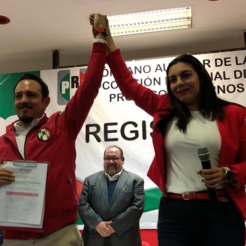 Kendor y Leslie, presenta PRI fórmula de unidad para su dirigencia estatal