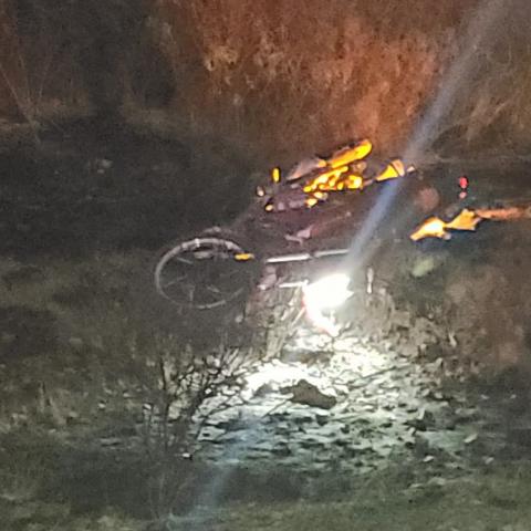 Sucedió en la carretera que va de La Ribera al Relleno Sanitario de San Nicolás