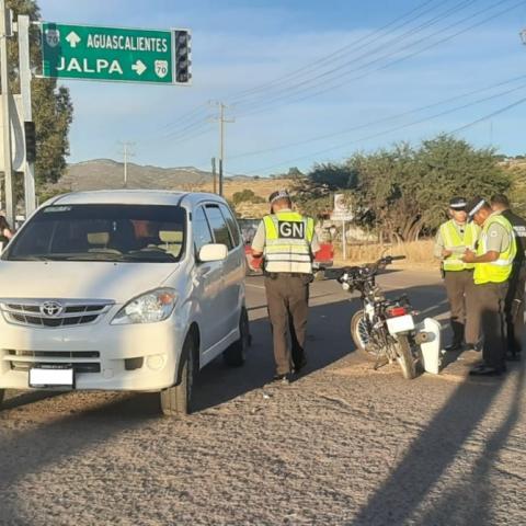 El desigual choque ocurrió en el Municipio de Calvillo en el libramiento que conduce a Jalpa