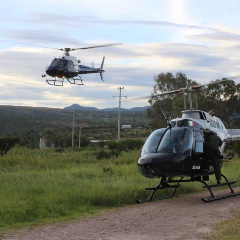 Helicóptero de la SSPM está al 100% y listo para apoyar, asegura el Ayuntamiento