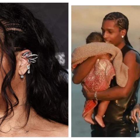Rihanna mostró Mel rostro de su hijo en TikTok