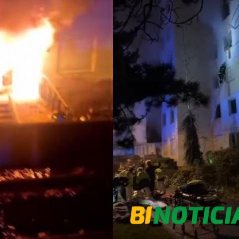 Mueren 5 niños y 5 adultos en Francia tras incendio en un edificio