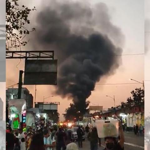 Incendio en Tepito 