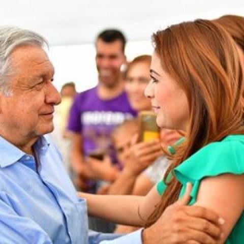 AMLO y Tere Jiménez