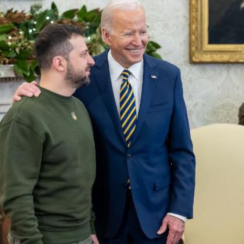 Zelensky con Biden 