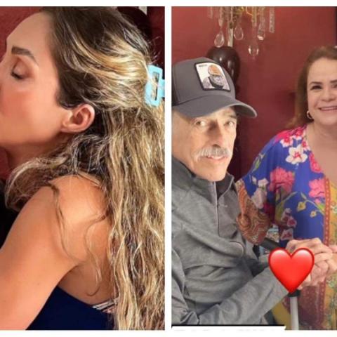 Anahí visitó a Andrés García en su casa 