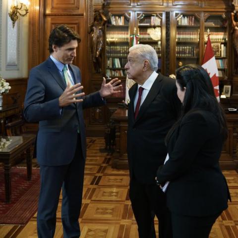 AMLO y Trudeau 