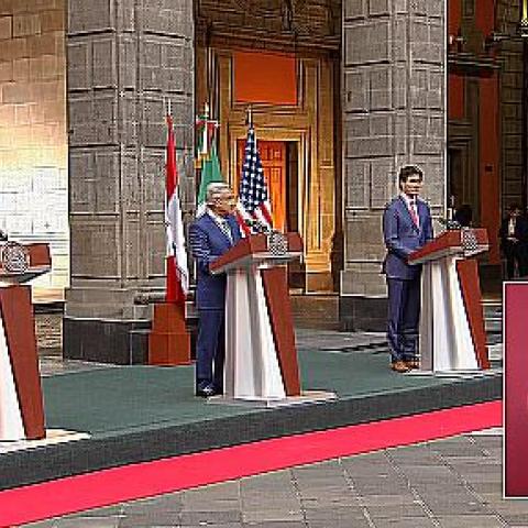 AMLO, Biden y Trudeau 