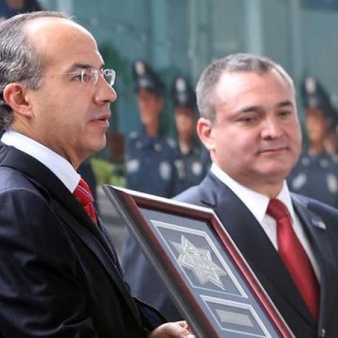 Felipe Calderón y Genaro García Luna 