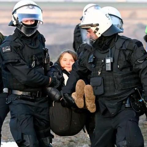 Detienen a la activista Greta Thunberg en Alemania