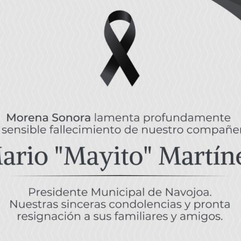 Condolencias de Morena