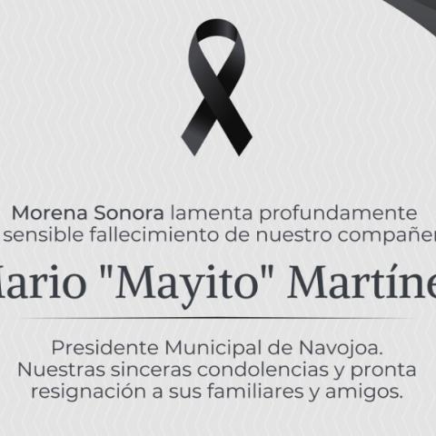 Condolencias de Morena 