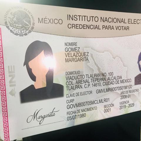 Credencial del INE 