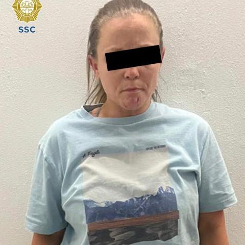 Detiene SSC en la CDMX a mujer buscada en EE. UU. por narcotráfico