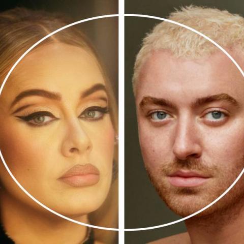 ¡No son la misma persona! Adele y Sam Smith estuvieron en los Grammy 2023