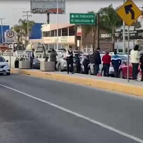 Carambola con 7 de vehículo a la altura del horno de Fundición