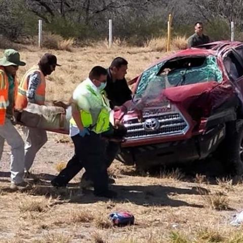 Era una familia completa, originarios todos ellos de Rincón de Romos y se accidentaron en Chihuahua